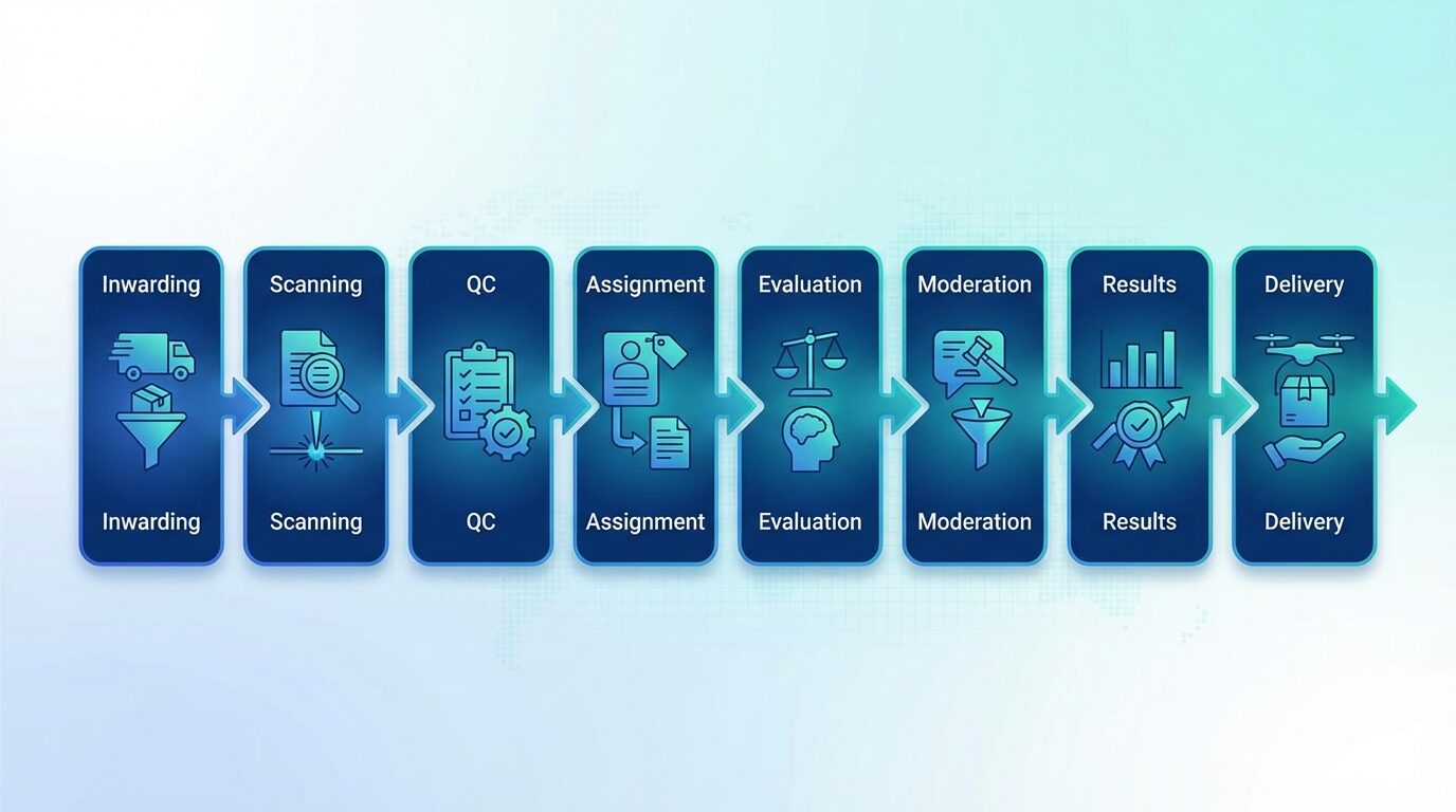 Complete evaluation pipeline stages